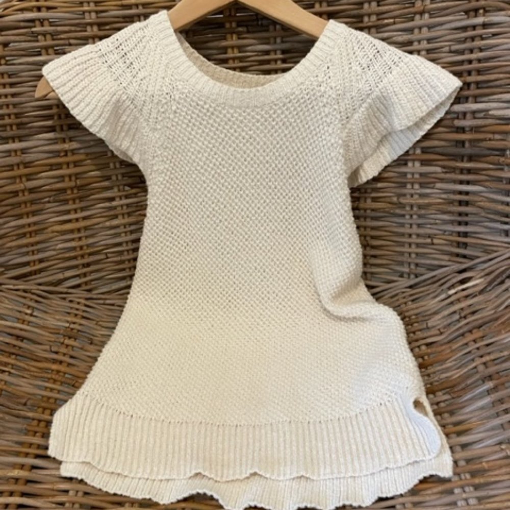 Madewell Flutter Sleeve Knit Sweater